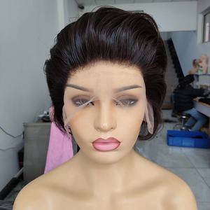 Perruques Alia, perruque courte brésilienne de type pixie bouclée, vente chaude, boucles de haute qualité, perruques courtes en cheveux humains, coupe pixie bouclée - Product Image 6