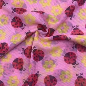Tessuto Power Mesh con Stampa <span class=keywords><strong>Coccinella</strong></span>, 93% Poliestere 7% Spandex, Traspirante ed Elastico in 4 Direzioni per Abiti, Top e Gonne Tutu per Bambini - Product Image 3