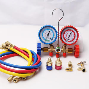 Otomatik R22/R134a/R12/Air klima soğutucu şarj çift göstergeler 536 çift göstergesi Manifold dolum manifoldu basınç - Product Image 2