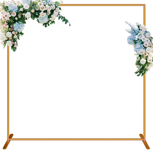 Arches de mariage pour cérémonie <span class=keywords><strong>Arche</strong></span> <span class=keywords><strong>rectangulaire</strong></span> pour ballons de 6,5 pieds Kit de support pour toile de fond - Product Image 1
