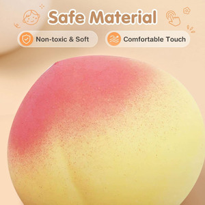 Fruit Squeeze Toys 6 <b>Pack</b> Soft Slow Rising Squishy Stress Relief Toys for Kids Adults Classroom Gifts and Office <b>Fidget</b> Use - Product Image 6