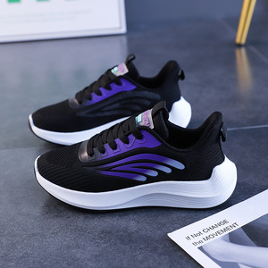 Chaussures de sport d'été pour femmes nouvelle Surface en maille respirante légère semelle souple décontracté mode marche Style chaussures de course - Product Image 5