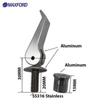 MAXFORD M8 * 30mm levier de boîte en acier inoxydable en alliage d'aluminium réglable à dégagement rapide vis écrou goupille de verrouillage tige de selle de vélo levier de serrage