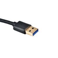 Câble de données USB 3.0 mâle vers femelle, adaptateur OTG, transmission 5 Gbps, câble d'extension USB avec double blindage