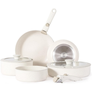 Ensemble de <span class=keywords><strong>casseroles</strong></span> et poêles en aluminium forgé OEM Homemory Classics Series, 5 pièces, avec poignée <span class=keywords><strong>amovible</strong></span>, vente en gros - Product Image 3