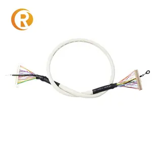 30 pin 0.2mm pitch lvds ffc ribbon cable 40awg 30 40 pin lvds cable