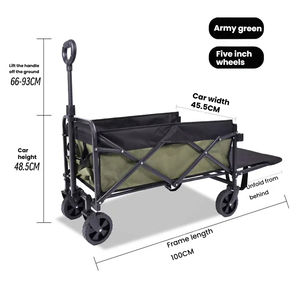 Nouveau <span class=keywords><strong>Camping</strong></span> en plein air voiture pliante <span class=keywords><strong>Camping</strong></span> petite remorque Camp chariot Portable pliant Simple tige voiture - Product Image 6