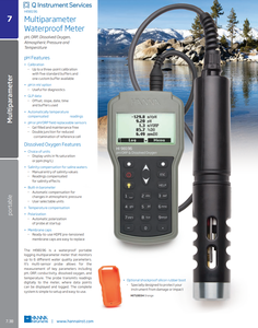 Medidor Multiparamétrico Impermeable HANNA PH/ORP/DO/Presión/Temperatura-HI98196/10 (32.8') 1 Año de Garantía HI98196/10 Robusto - Product Image 3