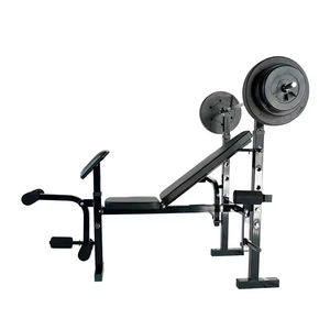 Banc de musculation multifonctionnel réglable en métal <span class=keywords><strong>pour</strong></span> exercices corporels à domicile, avec haltères inclinables - Product Image 4