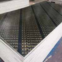 Contrachapado Fenólico Industrial Impermeable de Color Marrón y Negro, Directo de Fábrica, para la Construcción de Edificios de Gran Altura