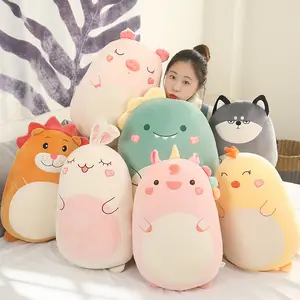 Halloween Christmas Kids Toy Gift Cute Custom Soft Stuffed Animal Fruit Squeeze Plush Toy Pillow Baby Sleeping Bed Toy