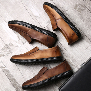 Phong Cách Mới Loafer Chiều Cao Tăng Vải Giản Dị Sneakers Thép Toe An Toàn Logo Giày Trắng Man Giày Bóng Đá Cho Nam Giới - Product Image 6