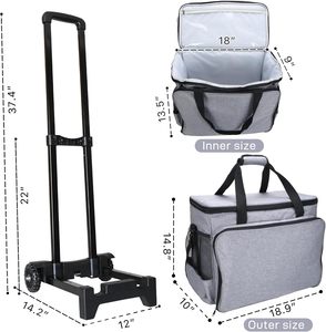 Sac de transport pour machine à coudre avec rembourrage amovible, étui de voyage pour machine à coudre et accessoires - Product Image 3