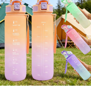Botella de Agua Deportiva de Plástico Tritan Personalizada con Logotipo y Marcador de Tiempo, en Varios Colores, Artículo Promocional para Marketing 2026 - Product Image 4