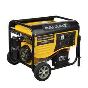 Generador de gasolina monofásico, F, 15hp, 6kw