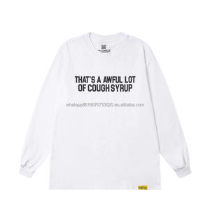 Hoodie Pria Berkualitas Tinggi 100% Katun Pakaian Streetwear Lengan Panjang THAT'S a AWFUL LOT of COUGH SYRUP Hoodie Oversize untuk Pria - Product Image 2