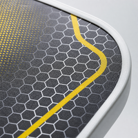 Raquette de pickleball en fibre de carbone brute Lingjun T700, noyau en nid d'abeille de 16 mm, norme USAPA, raquette professionnelle pour l'entraînement et le divertissement, logo personnalisé