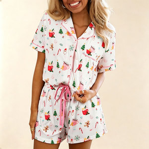 Pyjamas de Noël pour femmes, vêtements de nuit en bambou, ensembles de pyjamas de vacances, vêtements de maison pour femmes, vêtements de détente en coton modal doux - Product Image 3