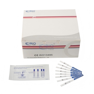Bandelette de <span class=keywords><strong>test</strong></span> de <span class=keywords><strong>grossesse</strong></span> urinaire à usage unique <span class=keywords><strong>ultra</strong></span>-sensible 10 MIU 25 MIU en option - Product Image 3
