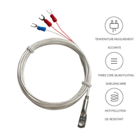 Sensor de temperatura Pt100 resistente al agua de acero inoxidable, Parche de sonda de temperatura RTD de platino, cabezal de detección de termopar