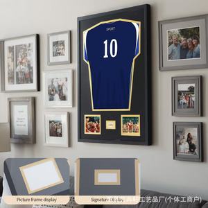 Sports Jersey Frame Rectangular <b>Wall</b> Mounted Durable <b>Display</b> <b>Case</b> For Home Decor - Product Image 2