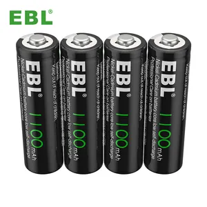 EBL şarj edilebilir piller 1.2v 1100mAh AA ni-cd şarj edilebilir piller