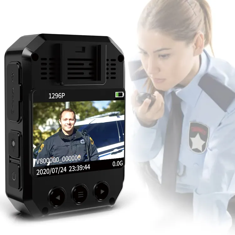 HD 1296P Digital Video Recorder Kamera gehäuse für Cop Law Enforcement Equipment Nachtsicht Wearable Body Worn Camera GPS