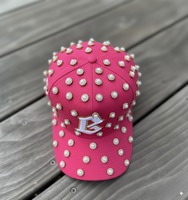 Casquettes de baseball personnalisées en cristal de verre pour hommes, 6 panneaux, respirantes, lettres 3D brodées, casquette de baseball de luxe, casquette de camionneur