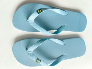 <span class=keywords><strong>Chanclas</strong></span> Unisex con Estampado de Bandera de <span class=keywords><strong>Brasil</strong></span> y Logotipo Personalizado, Sandalias de Playa de Verano con Punta Abierta, Antiolor y Ligeras para Hombre y Mujer, Primavera - Product Image 2