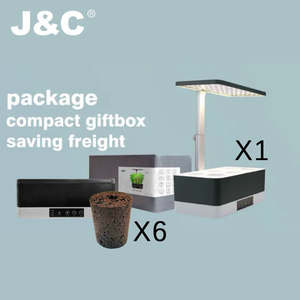 Lampe de culture LED compacte à spectre complet J&C, intelligente, à intensité variable, avec minuterie automatique, pour la culture de légumes, d'herbes et de fleurs en intérieur, vente en gros - Product Image 6