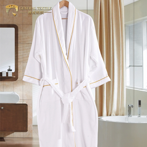 Comercio al por mayor de las mujeres y los hombres de Color <span class=keywords><strong>blanco</strong></span> de algodón de terciopelo <span class=keywords><strong>Hotel</strong></span> Albornoz - Product Image 3