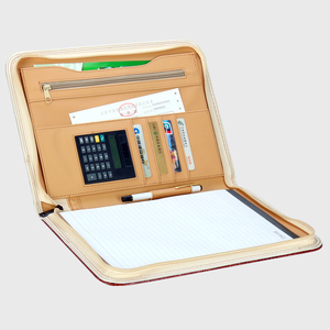 Tùy Chỉnh Cá Nhân PU Da Điều Hành Padfolio Kinh Doanh Danh Mục Đầu Tư Máy Tính Xách Tay Tay Áo Với <span class=keywords><strong>Zip</strong></span> Đóng Cửa Tài Liệu Tổ Chức Thư Mục - Product Image 3