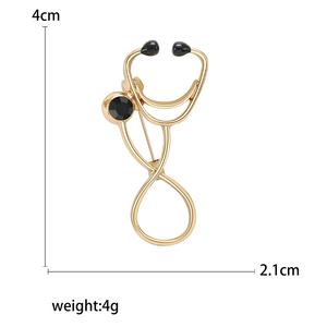 Broche de Estetoscopio con Pedrería para Médicos, Enfermeras, Hombres, Mujeres y Niños, para Bodas, Fiestas y Regalos - Product Image 5