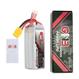 แบตเตอรี่ลิเธียม GNB 5000mah 6S 5S 4S 3S 2S 22.2V 50C XT90 RC LiPo แบตเตอรี่สำหรับเฮลิคอปเตอร์  ประสิทธิภาพการปล่อยประจุสูง - Product Image 1