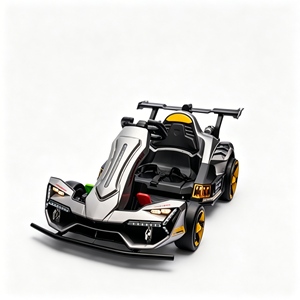 Kart électrique pour enfants en promotion : structure sécurisée pour les jeux en parc et les loisirs en plein air en famille - Product Image 1