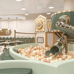 Atractivo Parque <span class=keywords><strong>Infantil</strong></span> Interior Favorito de los Niños, Zona de Juegos Suave para Restaurante <span class=keywords><strong>Infantil</strong></span> - Product Image 1