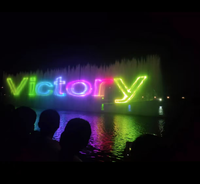 Fuente de Agua Personalizada con Programa de Proyección Láser, Iluminación y Espectáculo de Agua Danzante para Plazas