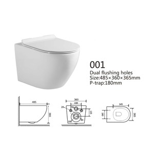 Набор настенных унитазов с биде - Product Image 2