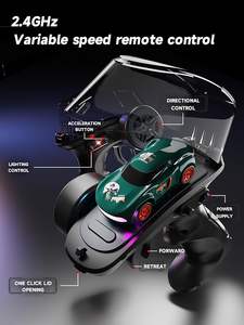<span class=keywords><strong>Voiture</strong></span> de drift RC miniature télécommandée EPT 1:64, modèle de bureau électrique rapide, 4x4, avec lumières LED colorées - Product Image 4