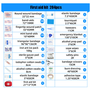 Grande trousse <span class=keywords><strong>de</strong></span> premiers soins professionnelle à domicile pour la maison, la voiture ou le <span class=keywords><strong>travail</strong></span>: fournitures médicales d'urgence pour le camping, la chasse, la randonnée en plein air - Product Image 4