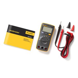 Multímetro Digital Fluke 107, 600V 10A, Medición de Voltaje y Corriente CA/CC, Gris - Product Image 3