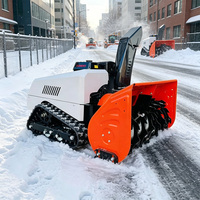 Déneigeuse télécommandée Voer, largeur de 1000 mm, moteur à essence de 420 cm³, 15 CV, pour travaux de déneigement agricoles, de ranch et commerciaux