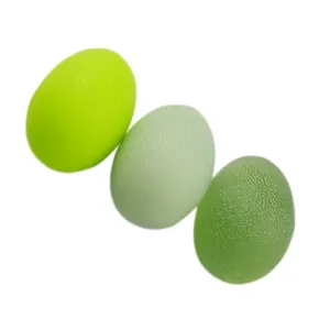 Mainan penghilang stres Olahraga tangan bola pijat gel silika jenis bola telur TPE kustom warna