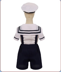 Fête des enfants marin Cosplay bleu foncé marine uniforme Halloween soirée maternelle Performance <span class=keywords><strong>vêtements</strong></span> - Product Image 6