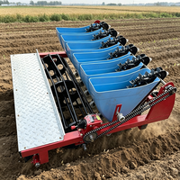 Planteuse d'ail chinoise à 6 rangs pour tracteur, attelage 3 points, machine à semer l'ail pour la ferme