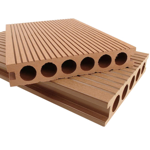 Planche de terrasse extérieure en WPC personnalisée, plancher composite bois-plastique imperméable pour piscine et jardin - Product Image 1