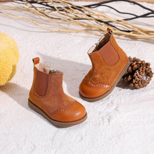 New Fashion Simple Mid <b>Boots</b> Children's Winter Shoes Zipper Non-Slip Glue Bottom Casual and Comfortable - Product Image 2