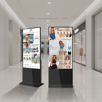 Kiosque numérique LCD LED pour affichage de contenu dynamique en magasin et restaurant, avec animation, pour centres commerciaux, sur pied, Android 11