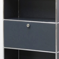 Armoire de rangement modulaire personnalisable haut de gamme en métal pour bureau et salon, combinaison de modules d'étagères