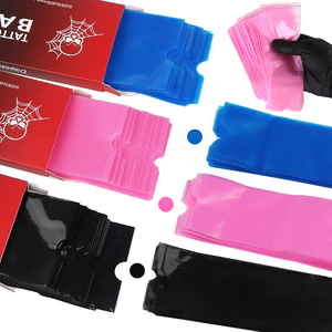 Bolígrafo de plástico impermeable desechable autoadhesivo <span class=keywords><strong>tipo</strong></span> envoltura de máquina fundas de <span class=keywords><strong>manga</strong></span> de <span class=keywords><strong>tatuaje</strong></span> bolsa de bolígrafo de <span class=keywords><strong>tatuaje</strong></span> rosa para PMU inalámbrico - Product Image 4
